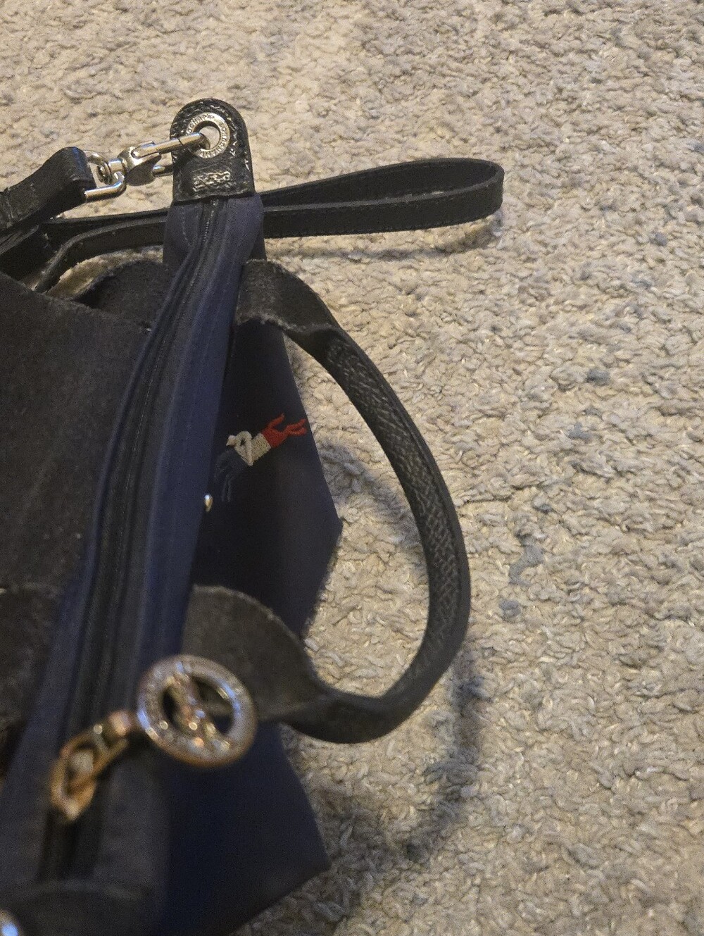 Longchamp Le Pliage Très Paris Limited Edition Mini Crossbody Bag Navy Blue - Picture 8 of 11